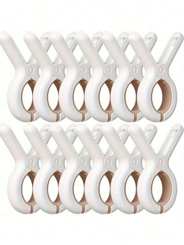 6/12 pinze per asciugamani da spiaggia, mollette pesanti in plastica, pinze per asciugare coperte, mollette antivento, forniture per la casa