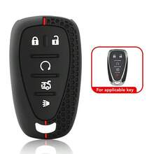硅胶汽车钥匙套适用于雪佛兰 Malibu Blazer Traverse Seeker Onix Equino Volt Bolt Trax Orlando Cruze Spark Camaro