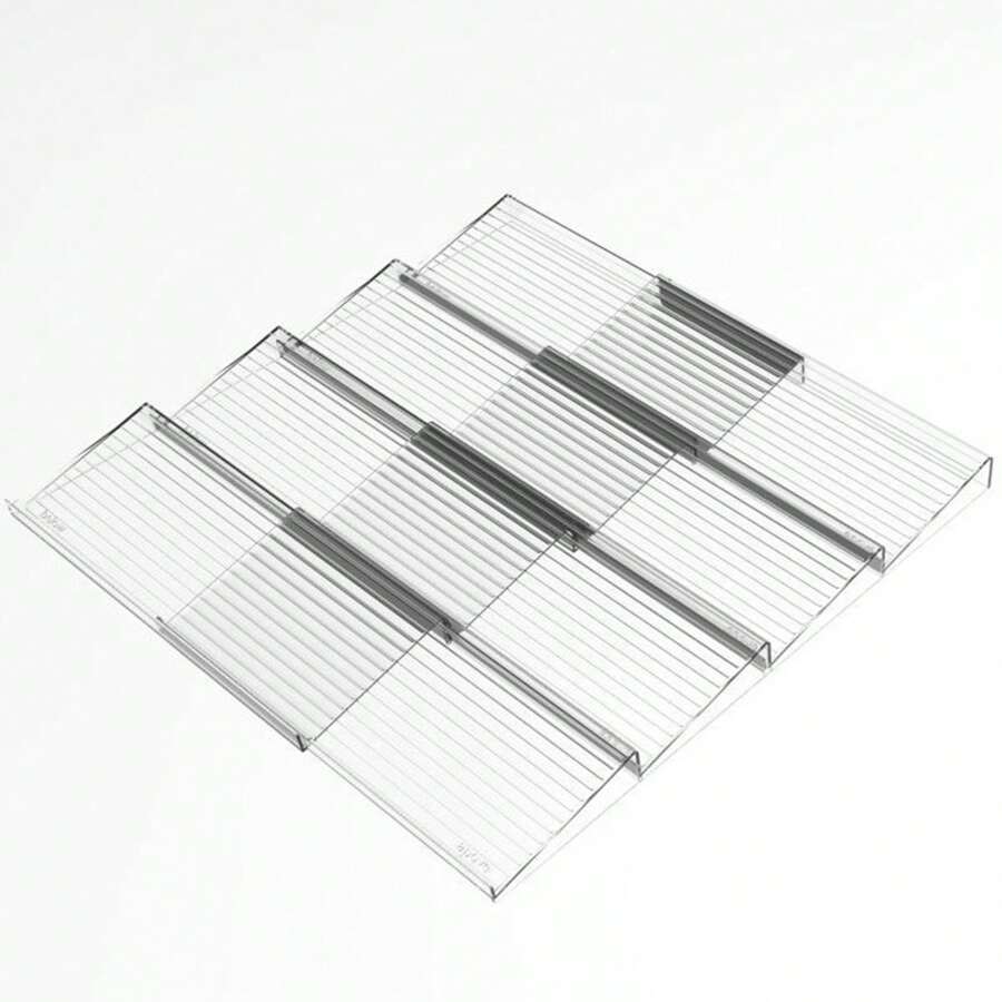 2 PIÈCES/4 PIÈCES/8 PIÈCES Boîtes de rangement de condiments transparentes en acrylique, 4 couches - 4 pièces Boîtes de rangement d'épices en acrylique transparent, organisateur de rangement d'épices pour cuisine (bocaux non inclus)