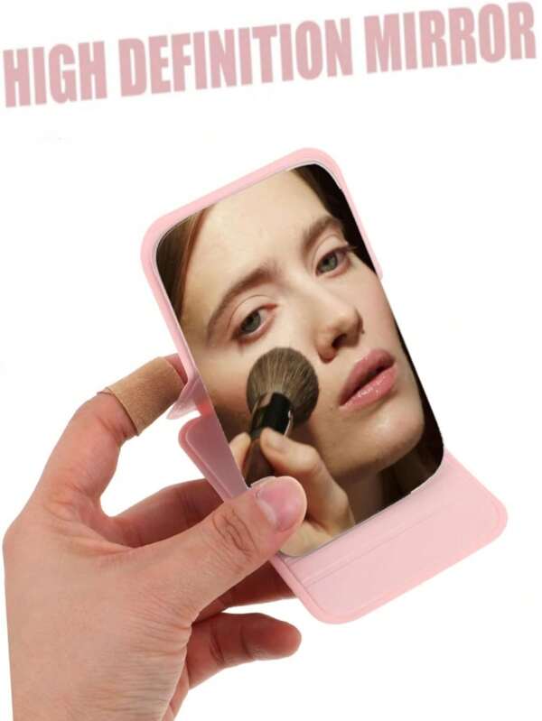 Sheet Galvanized Cosmetic Mirror, Small Turtle Mirror, Folding Mirror Flat Mirror, Suitable As Gifts, Travel Essentials, Makeup Essentials, Easy To Store