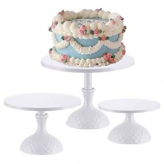 1pcsDelicate Cake Stand Birthday Party Event Wedding Cake Dessert Metal Stand Cake Display Tray & Stand,Festival Party
