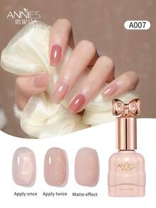 annies 10ml/1pc Transparent Nude Color Nail Polish Gel, 2025 New Style Natural White Moonlight Popular Color, Salon & DIY Use Nails - Multicolor - View 11