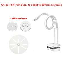 1 szt. Solidnego uchwytu do elektronicznej niani z gwintem 1/4, dostępne w dwóch rozmiarach, 55 cm/21,65 cala i 110 cm/43,1 cala, mocowanie na blacie, klipsowy uchwyt do kamery dziecięcej, uchwyt kamery do elektronicznej niani, bez konieczności dziurkowania, wielofunkcyjny uchwyt do monitora, regulowany Uchwyt aparatu do łóżeczka, nie ma potrzeby stosowania wspornika do dziurkowania, możesz wybrać uniwersalną podstawę aparatu - Biały - Zobacz 17