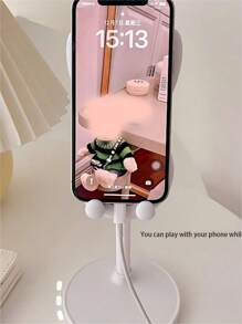 Suporte para tablet dobrável ajustável em formato de coelho, 2 peças, suporte para celular, dia dos namorados, casamento, aniversário, volta às aulas