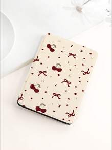1pc Cherry Blossom Bow Design Cover Case For Kindle NK 11/Kindle Paperwhite 5/Kindle 2024, With Auto Wake/Sleep Feature, Slim And Convenient, Romantic Gift