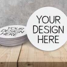 Custom Design Coasters | Great For Businesses, Events, Bars, Weddings, Birthdays, Anniversaries, Save The Dates, Parties, Holidays