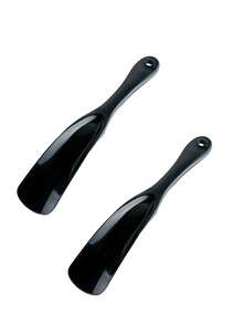 2个带挂钩的塑料鞋拔，无需弯曲，适合老年人、男性和女性 - 彩色 - 查看 4