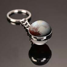 1pc 8 Planets & Moon Galaxy Crystal Glass Keychain Pendant Keyring, Gift & Souvenir School Car Accessories Cute Goth Y2k - Universe Planet - View 31