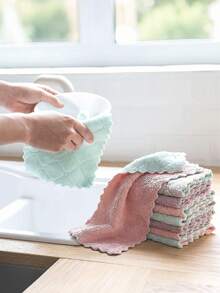 Ultra Fine Fiber 12/24 Piece Set - Double-Sided Scrubbing Sponge Multi-Purpose Cleaning Towel - Kitchen Cleaning Accessories For Tableware And Utensils - Multicolor - View 5