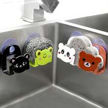 1 Stück Cartoon Luffa Schwamm Halter mit Saugnapf, Geschirrtuch Aufbewahrungsregal, Mehrzweck Spülbecken Organizer, Badezimmer Regal mit Haken. Leichte Kratzer oder Farbabplatzungen können aufgrund von Chargenunterschieden auftreten, beeinträchtigen aber den normalen Gebrauch nicht. Kaufen Sie mit Vertrauen und genießen Sie die Nutzung.