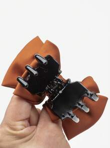 1 pieza Accesorio para el cabello con clip de mariposa y lazo caramelo para niñas de regreso a la escuela