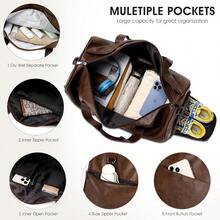 3PCS Weekender Bags For Women Large Overnight Bag Weekend Travel Duffel Bag Carry On Shoulder With Shoe Compartment Coffee Fashion