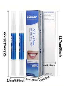 1支Vaclav牙齿美白笔，牙齿美白凝胶，牙齿漂白凝胶，牙齿美白剂，去除牙渍，口腔卫生