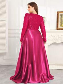 hezixi Đầm maxi cổ chữ V đính sequin co giãn chất lượng cao này có phom dáng ôm sát và thiết kế đuôi cá, có đầy đủ các size. Kiểu dáng đơn giản nhưng thanh lịch tôn lên vẻ duyên dáng trẻ trung nữ tính. Thích hợp cho nhiều dịp tiệc tùng, lễ tốt nghiệp, đám cưới, sự kiện, dạ hội và vũ hội. Cũng có thể được mặc như một chiếc đầm dạ hội trang trọng, đầm dự tiệc hoặc đầm prom. - Màu Hồng Tươi - Xem 3