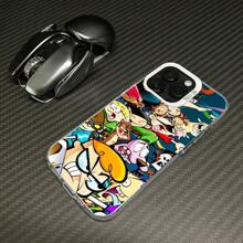 Funda de silicona suave con diseño creativo y de moda para teléfonos modelo 16 Promax/16plus/16pro/16, 15/14/13/12/11 que protege contra golpes y caídas, orificio preciso para la cámara y de un solo bloque de material de silicona.