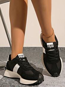 Shoes Retro Chunky Sneakers Instep Bulky Running Sneakers For Women, Shoes For Women