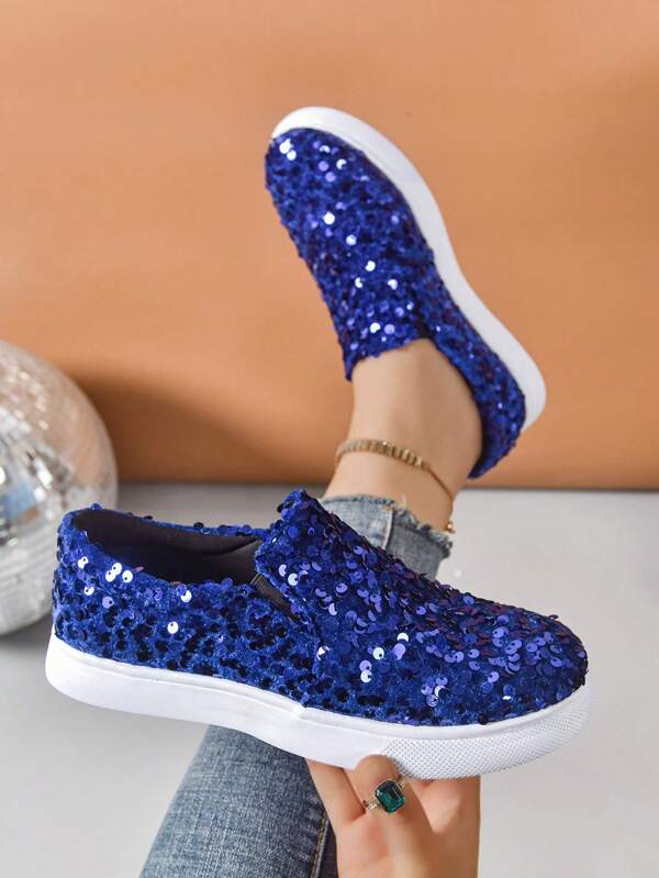 Chic Women's Slip-On Sneakers, Casual Loafers With Sleek Design – Lightweight, Comfortable Shoes For Daily Wear & Travel