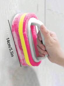 1pc Home & Kitchen Cleaning Tool, Ceramic Tile & Dishes Scrub Brush