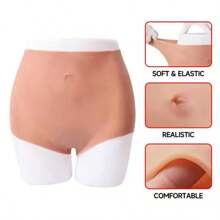 Bragas levantadoras de glúteos de silicona ultra suave - Realzador realista, moldeador de cintura alta, se ajusta a una cintura de 26.77 pulgadas a 39.37 pulgadas, color nude