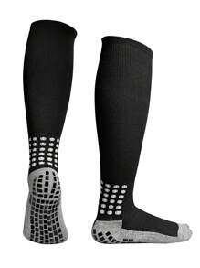 1 Pair Children Soccer Socks, Boys Professional Sports Socks With Anti-Slip Dots, Thick Terry, Knee-High, Suitable For Boys & Girls Ages 7-12