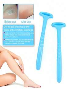 Set da 25 pezzi di strumenti per la cura e il massaggio dei piedi in plastica antiallergica, per creare piedi lisci, rimuovitore professionale di calli e raschietto per pelle morta, raschietto per scrub ai piedi, inclusi accessori per le mani, durevole e resistente all'usura, strumento ausiliario perfetto per eliminare la pelle morta e il cheratine, adatto per il viaggio e l'uso domestico, per saloni di bellezza, negozi di massaggio ai piedi, per uomini e donne - rosa, blu, all'ingrosso cross-border
