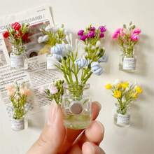 2/8PCS Mini Large Vase Magnets - Flower Bud Vase Magnets 2025 Brand New Cute Mini Fridge Magnets 3D Vase Interesting Fridge Accessories Kitchen Decoration (Multi-Color) Holiday Gift