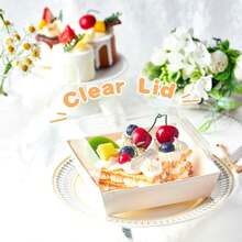 5pcs/10pcs/20pcs Dessert Boxes With Clear Lids Charcuterie Boxes, Oil Proof Kraft Paper, White Pink Kraft Paper Bakery Boxes, Perfect For Cookies Macaron Cake Sandwich, For Weddings Parties And Special Occasions