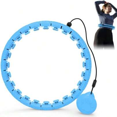 Wielofunkcyjny pierścień fitness o regulowanym rozmiarze, wykonany z materiału ABS, odpowiedni do ćwiczeń pilates, jogi, fitnessu domowego, ćwiczeń siłowych i wzmacniających mięśnie brzucha (typ masażu)