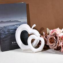 DIY 环氧树脂模具空心苹果装饰硅胶模具桌面艺术装饰 - 白色 - 查看 5