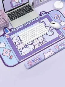 GeekShare Tapis de souris multifonctionnel simple et pratique avec un design mignon de lapin animé