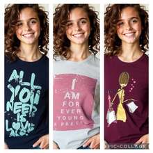 Set 3 Playeras para Niña de 14 Años – Manga Corta en Morado, Blanco y Azul Marino | Ropa Juvenil Básica y Confortable - Multicolor - Ver 1