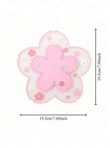1/2/4pcs Cherry Blossom Silicone Cup Coaster PVC Dining Table Mat Heat Insulation Pad Bowl Pad