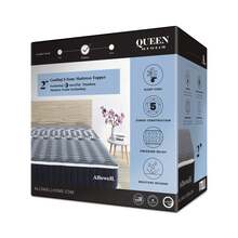Allswell 2" 5-Zone Cooling Titanium Memory Foam Mattress Topper, Queen - King - View 7