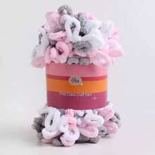 1 Hank (8m) Soft Loop Yarn, Chunky Sweet Donut Design, Suitable For Handmade DIY Projects Such As Dolls, Bags, Sweaters, Blankets, 100g Per Piece - Multicolor - View 32