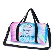 Bolso de lona niñas con diseño de sirena y unicornio, bolso para niñas pequeñas para pasar la noche, bolso de viaje para niñas, bolso para dormir para niños, bolso de gimnasio/danza para bebés y niños, regalo
