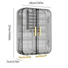 1PC Large-Capacity Wall-Mounted Multi-Functional Jewelry Storage Box For Earrings, Jewelry Organizer,Necklaces-Spacious, Exquisite Design, Stylish Wall Decor Back To School Dormitory Storage - Multicolor - View 9