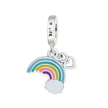 1 Pc Summer Series Love Flower Bow Sea Shell Sea Star Conch Travel Pendant Charm Beaded For Bracelet Bracelet DIY Friend Gift - Silver - View 18