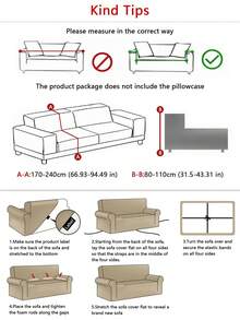 1pc Jacquard Elastic Sofa Cover Thicken Anti-Slip Sofa Slipcovers For Living Room Bedroom Outdoor Sofa Protection Pet Stain Prevention 4-Season Sofa Seat Cushion Cover For L-Shaped Single Seat Recliner And 1/2/3/4 Seater Sofas Autumn Home Decor Sofa Throw Cover All Seasons Easy To Install And Remove - Khaki - View 3