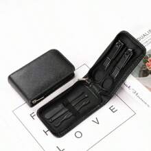 1 Set Stainless Steel Nail Clipper Set, Nail And Toenail Trimming Set, Portable Fashion Box, Travel Beauty Set