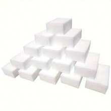 10/50/100pcs Magic Cleaning Sponge Blocks - Korean Multifunctional Pot, Pan, Stove Scrubber - Durable Melamine Foam, No Scrubbing Required, Essential Home Cleaning Item | Compact Block Design | High Absorbent Foam