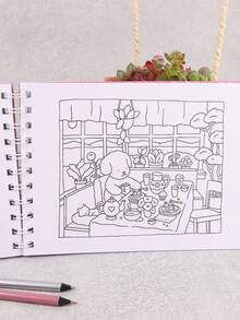 Coloring Book: Cute And Cozy Coloring Book For Adults & Teens Featuring Adorable Animals,Mother's Day,Mom's Gift,Back To School,School Supplies - Multicolor - View 10