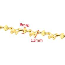 1m/39,37 Zoll Edelstahlkette, Goldfarbe, vielseitige Designs für DIY Schmuck Halsketten & Armbänder