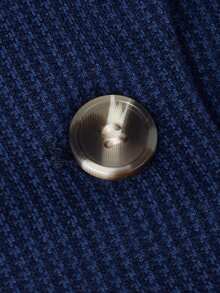 HOMEYEE Plus Size Women Jacquard Pattern Lapel Collar Long Sleeve Pocket Vintage Elegant Casual/Business/Office Blazer Coat, Spring Autumn Winter