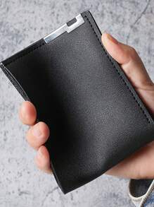 XAXRE 1 Billetera multifuncional estilosa para hombres con soporte para tarjetas delgado - Diseño con borde de metal, ligera y portátil, perfecta para adolescentes/adultos, uso casual/deportivo/de viaje, regalos de graduación/cumpleaños