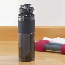 (4 Pack) 32 Fluid Oz Rich Black Solid Print Plastic Water Bottle With Wide Mouth Lid - richblack - View 2