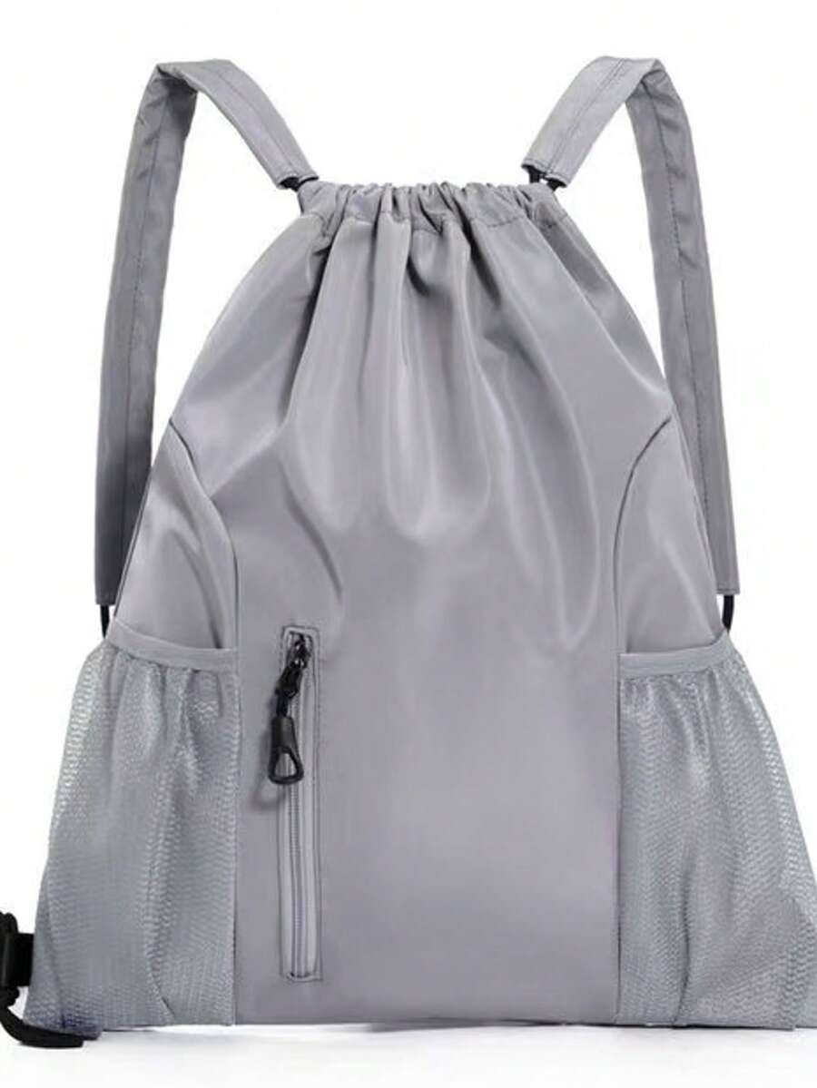 Large Quantity In Stock New Waterproof Nylon Drawstring Backpack Solid Color Travel Outdoor Gym Bag Minimalist Travel Backpack Camping Accessories Foldable Backpack Beach Bag Men Football Bag Soccer Bags