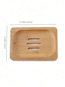 1pc Wooden Soap Dish With Vintage Pattern, Bathroom Soap Storage Tray Chirstmas Home Decoration Home Decor Valentine's Day, Valentines Wedding, Birthday