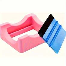 Soporte de copa de silicona con ranuras incorporadas y raspadores de fieltro en el borde - Antideslizante, apto para adhesivos de vinilo y manualidades