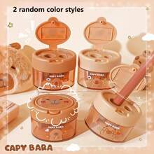 1 pièce Convertisseur de taille-crayon Kabala, fournitures d'apprentissage, fournitures de bureau, cadeaux, taille-crayon à double trou avec couvercle rabattable amusant, taille-crayon mini créatif de dessin animé pour élève du primaire, taille-crayon à double trou, taille-crayon créatif mignon avec couvercle rabattable, taille-crayon Kabala portable (style/couleur aléatoire), fournitures scolaires, essentiels scolaires, rentrée scolaire, école, fournitures de rentrée scolaire