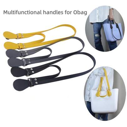 1 对新款 Obag 长短肩带多功能手柄 适用于 O Bag 女孩女士手提单肩腋下肩带腰带手提包配件沙滩配饰
